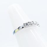 0.55 Carat (ctw) 18K White Gold Round White Diamond Ladies 5 Stone Anniversary Wedding Band 1/2 CT