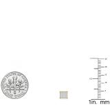 0.05 Carat (ctw) 10K Yellow Gold Round White Diamond Ladies Dice Shape Stud Earrings