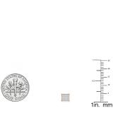 0.05 Carat (ctw) 18K Rose Gold Round White Diamond Ladies Dice Shape Stud Earrings
