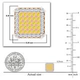 0.31 Carat (ctw) Round Yellow and White Diamond Square Iced Out Dice Shape Unisex Screw Back Stud Earrings 1/3 CT in 18K Rose Gold