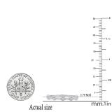 0.15 Carat (ctw) 10K White Gold Round Diamond Ladies Anniversary Wedding Band
