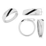 0.15 Carat (ctw) 10K White Gold Round Black Diamond Men's Wedding Band