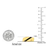 0.15 Carat (ctw) 10K Yellow Gold Round Black Diamond Men's Wedding Band