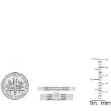 0.10 Carat (ctw) 10K White Gold Round White Diamond Ladie's & Men's Trio Set 1/10 CT