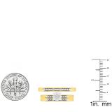 0.10 Carat (ctw) 10K Yellow Gold Round White Diamond Ladie's & Men's Trio Set 1/10 CT