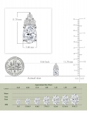 1.76 Cttw Oval & Round Cubic Zirconia Filigree Solitaire Stud Earrings, 925 Sterling Silver in Screw Back