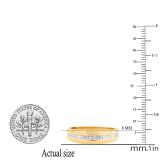 0.05 Carat (ctw) 10K Yellow Gold Round White Diamond Men's Wedding Anniversary Band