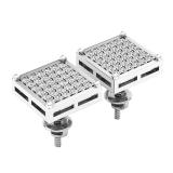 0.55 Carat (ctw) Sterling Silver Round Diamond Dice Shape Mens Iced Stud Earrings 1/2 CT