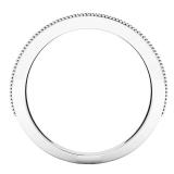0.50 Carat (ctw) Sterling Silver Round White Diamond Wedding Stackable Band Ring 1/2 CT