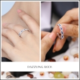 Sterling Silver Round Blue Sapphire & White Diamond Ladies Anniversary Wedding Stackable Band