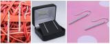 0.25 Carat (ctw) 10K White Gold Round White Diamond Ladies Fashion Dangling Earrings 1/4 CT