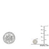 0.25 Carat (ctw) 14K Yellow Gold Round White Diamond Ladies Flower Cluster Stud Earrings 1/4 CT