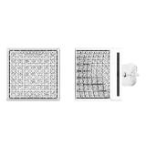 0.35 Carat (ctw) Platinum Plated Sterling Silver Round Diamond Unisex Iced Stud Earrings 1/3 CT