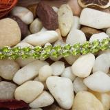 Sterling Silver Pear Peridot Ladies Tennis Bracelet