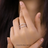 0.25 Cttw Round Cubic Zirconia Enhancer Guard Ring for Women in 925 Sterling Silver