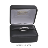 0.15 Carat (ctw) Round White Diamond Ladies Vintage Style Anniversary Wedding Band 10K White Gold