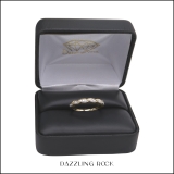 0.15 Carat (ctw) Round White Diamond Ladies Vintage Style Anniversary Wedding Band 14K Yellow Gold