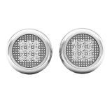 0.20 Carat (cttw) Round White Diamond Ladies Cluster Stud Earrings 1/5 CT Sterling Silver