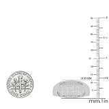 0.25 Carat (cttw) Round White Diamond Men's Fashion Ring 1/4 CT 18K White Gold