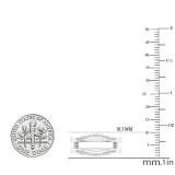 0.30 Carat (cttw) Round White Diamond Ladies Anniversary Enhancer Guard Wedding Band 1/3 CT 10K White Gold