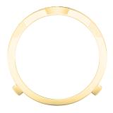 0.30 Carat (cttw) Round White Diamond Ladies Anniversary Enhancer Guard Wedding Band 1/3 CT 10K Yellow Gold