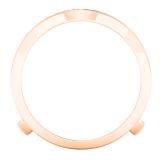 0.30 Carat (cttw) Round White Diamond Ladies Anniversary Enhancer Guard Wedding Band 1/3 CT 14K Rose Gold
