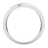 0.50 Carat (cttw) Round White Diamond Men's Wedding Band 1/2 CT 10K White Gold