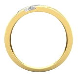 0.50 Carat (cttw) Round White Diamond Men's Wedding Band 1/2 CT 14K Yellow Gold