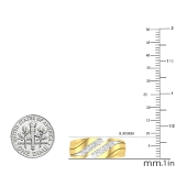 0.50 Carat (cttw) Round White Diamond Men's Wedding Band 1/2 CT 14K Yellow Gold