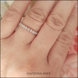 0.15 Carat (cttw) Round White Diamond Ladies Swirl Anniversary Wedding Band 10K White Gold