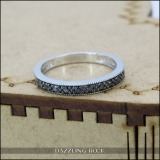 0.20 Carat (cttw) Round Black Diamond Ladies Anniversary Wedding Band 1/5 CT Sterling Silver