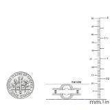 0.30 Carat (cttw) Round White Diamond Ladies Double Guard Wedding Band 1/3 CT 10K White Gold