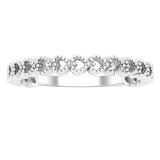 Heart Shape Ladies Anniversary Wedding Band Sterling Silver