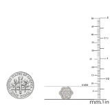 0.45 Carat (ctw) Round White Diamond Ladies Fashion Cluster Style Stud Earrings 1/2 CT 10K Yellow Gold