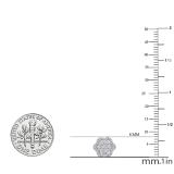 0.45 Carat (ctw) Round White Diamond Ladies Fashion Cluster Style Stud Earrings 1/2 CT 18K White Gold