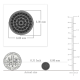 0.33 Carat (ctw) Round Black Diamond Hip Hop Mens Stud Earrings 1/3 CT Black Plated Sterling Silver