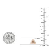 0.28 Carat (ctw) Round White Diamond Love Knot Stud Earrings 1/4 CT 10K Rose Gold