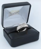 Round White Diamond 7 Stone Cathedral Style Anniversary Wedding Band for Men (0.22 ctw Color I-J Clarity I2-I3) in 925 Sterling Silver