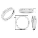 0.25 Carat (ctw) Round White Diamond Anniversary Wedding Band Stackable Ring Sterling Silver