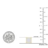 0.25 Carat (ctw) Round White Diamond Square Shape Mens Hip Hop Stud Earring 1/4 CT 10K Yellow Gold