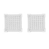 0.25 Carat (ctw) Round White Diamond Square Shape Mens Hip Hop Stud Earring 1/4 CT Sterling Silver