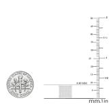 0.25 Carat (ctw) Round White Diamond Square Shape Mens Hip Hop Stud Earring 1/4 CT Sterling Silver