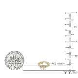 2.40 Carat (ctw) Round White Diamond Ladies Eternity Engagement Bridal Ring Set 18K Yellow Gold