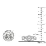 0.33 Carat (ctw) Round White Diamond Ladies Engagement Ring Band Set 1/3 CT 10K White Gold