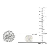 0.50 Carat (ctw) Round Diamond Ladies Cluster Double Cushion Stud Earrings 1/2 CT 14K Yellow Gold