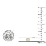 0.10 Carat (ctw) Round White Diamond Ladies Cluster Stud Earrings 1/10 CT 18K Yellow Gold