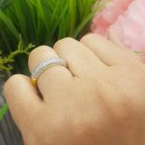 0.50 Carat (ctw) Round White Diamond Ladies Bridal Anniversary Wedding Band 1/2 CT 18K Yellow Gold