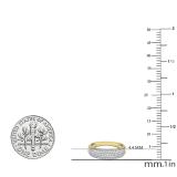 0.50 Carat (ctw) Round White Diamond Ladies Bridal Anniversary Wedding Band 1/2 CT 18K Yellow Gold