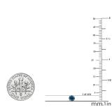 0.25 Carat (ctw) Round Blue Diamond Ladies Stud Earring & Pendant Set 1/4 CT 10K White Gold