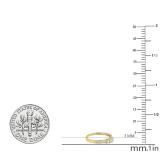 0.45 Carat (ctw) Princess White Diamond Ladies 3 Stone Engagement Ring 1/2 CT 10K Yellow Gold